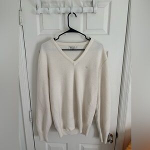 Dior Men's Vintage Off-White V-Neck Sweater